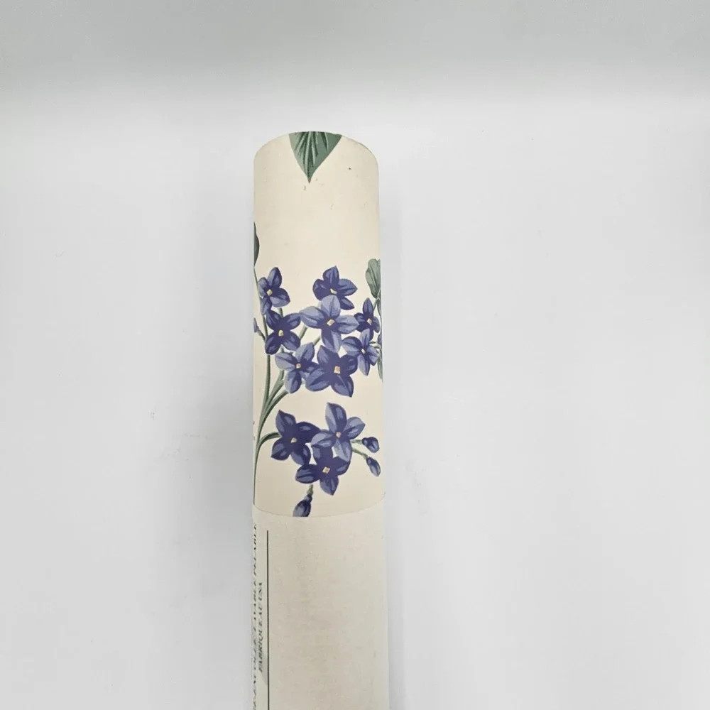 Vintage Wallquest Wallpaper Roll NS31307 Floral Vinyl Wallcovering Purple Yellow